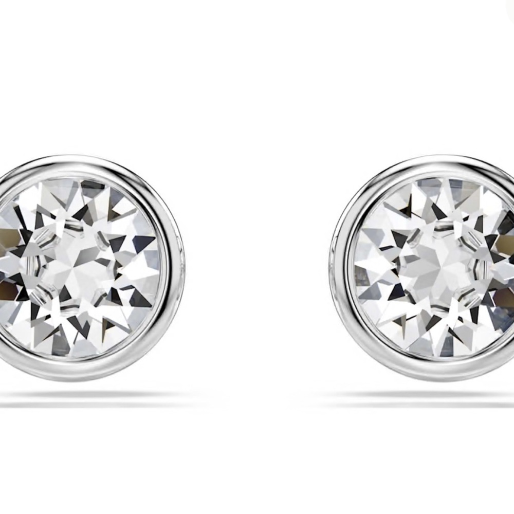 Swarovski Silver Crystal Stud Earrings